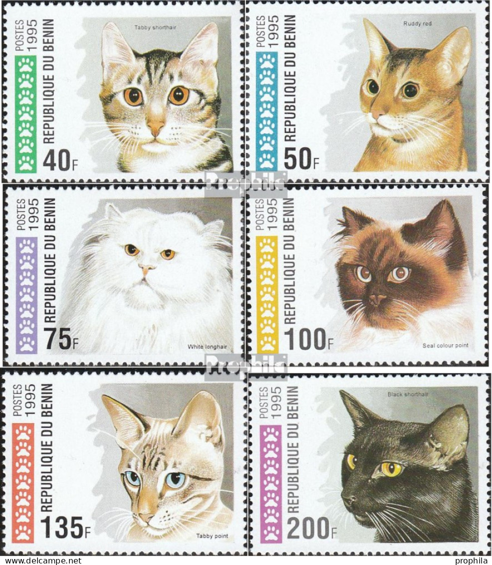 Benin 668-673 (kompl.Ausg.) Postfrisch 1995 Katzen - Sonstige & Ohne Zuordnung