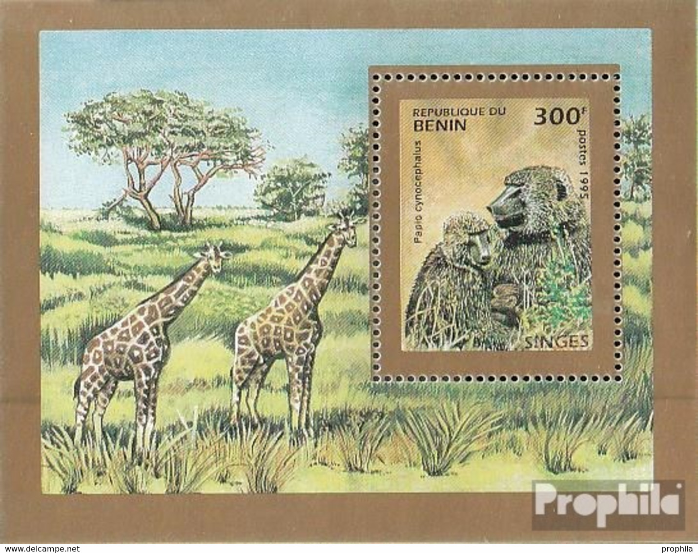 Benin Block10 (kompl.Ausg.) Postfrisch 1995 Affen - Andere & Zonder Classificatie