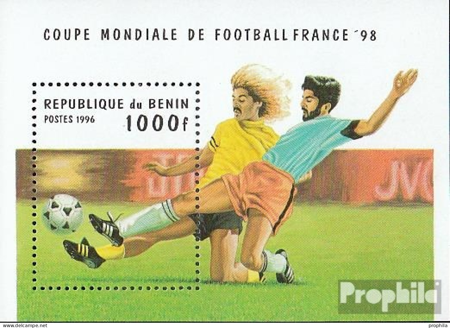 Benin Block15 (kompl.Ausg.) Postfrisch 1996 Fußball-WM 98, Frankreich - Andere & Zonder Classificatie