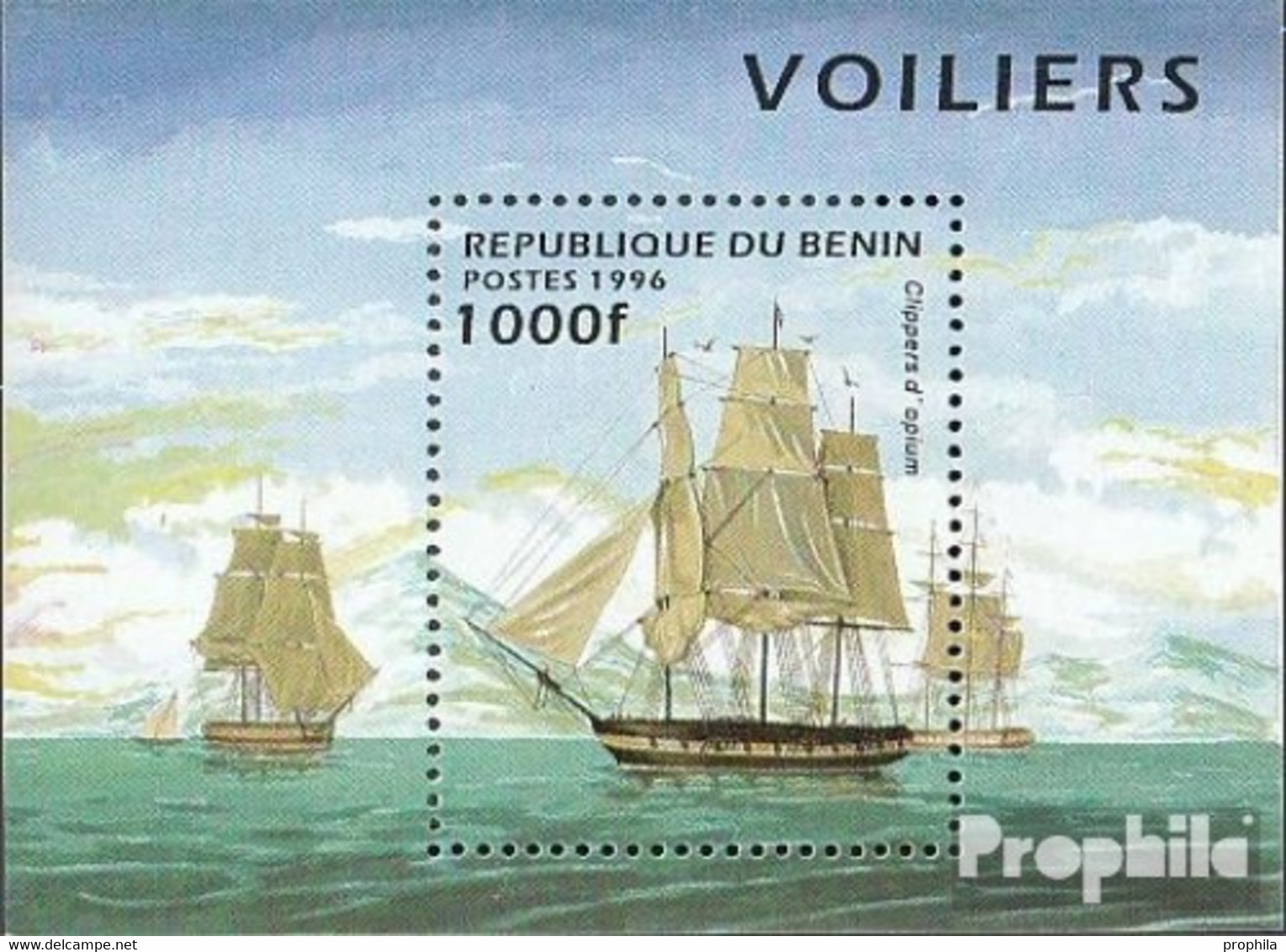 Benin Block18 (kompl.Ausg.) Postfrisch 1996 Segelschiffe - Other & Unclassified