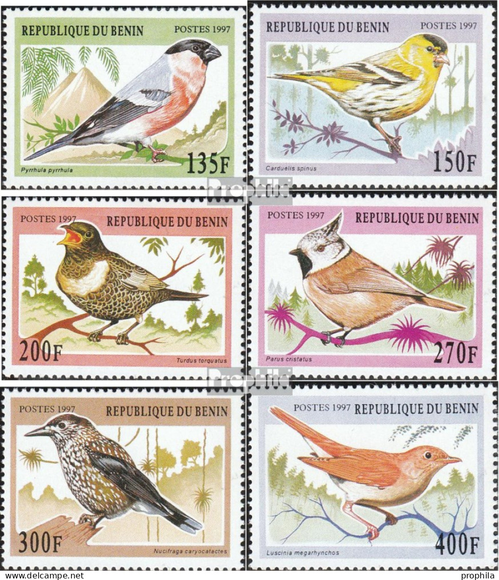 Benin 957-962 (kompl.Ausg.) Postfrisch 1997 Singvögel - Andere & Zonder Classificatie