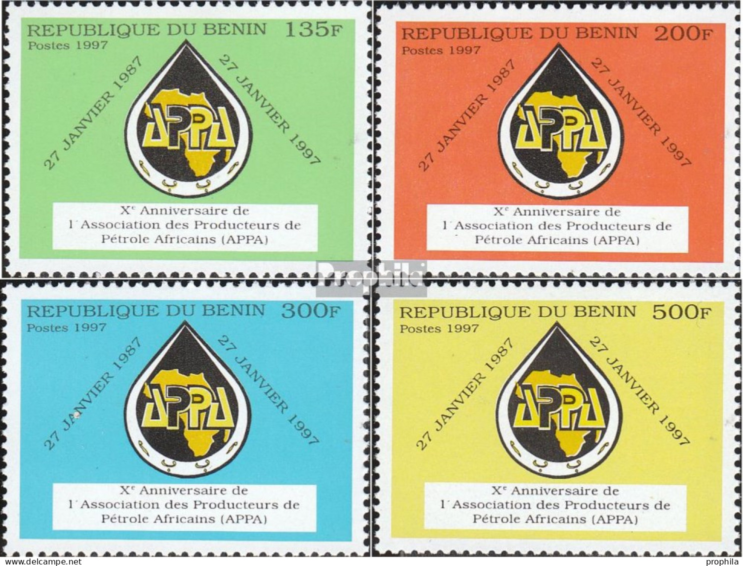 Benin 985-988 (kompl.Ausg.) Postfrisch 1997 Ölförderländer - Otros & Sin Clasificación