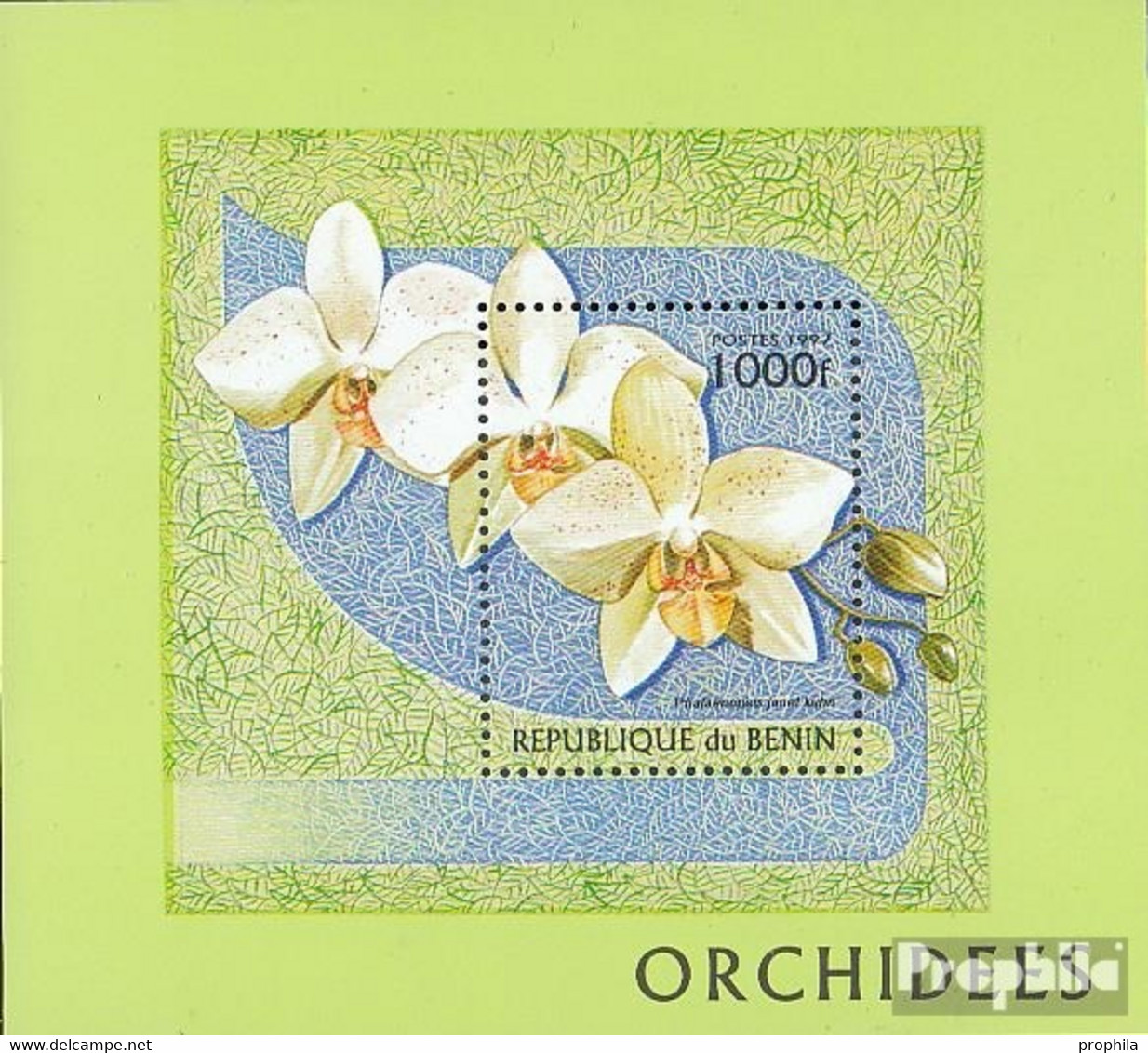 Benin Block29 (kompl.Ausg.) Postfrisch 1997 Orchideen - Autres & Non Classés