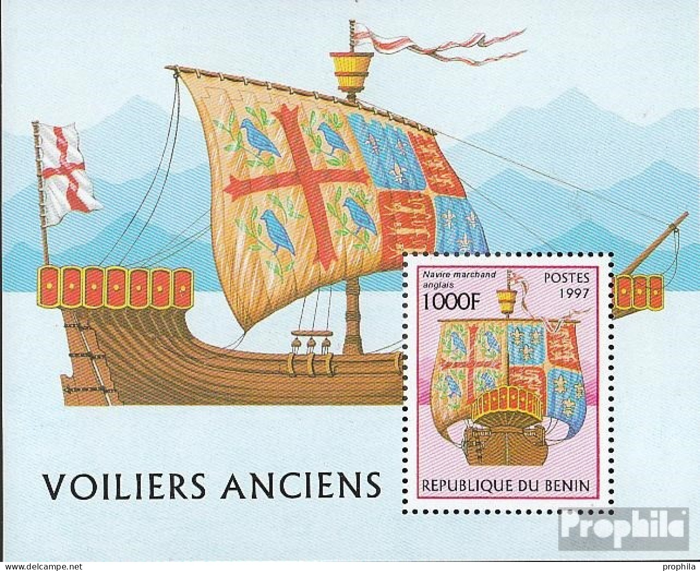 Benin Block33 (kompl.Ausg.) Postfrisch 1997 Segelschiffe - Andere & Zonder Classificatie