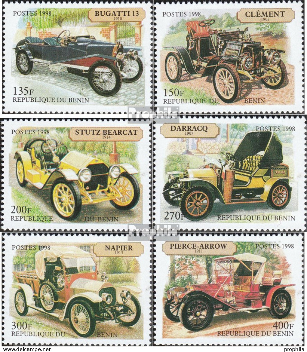 Benin 1063-1068 (kompl.Ausg.) Postfrisch 1998 Alte Autos - Sonstige & Ohne Zuordnung