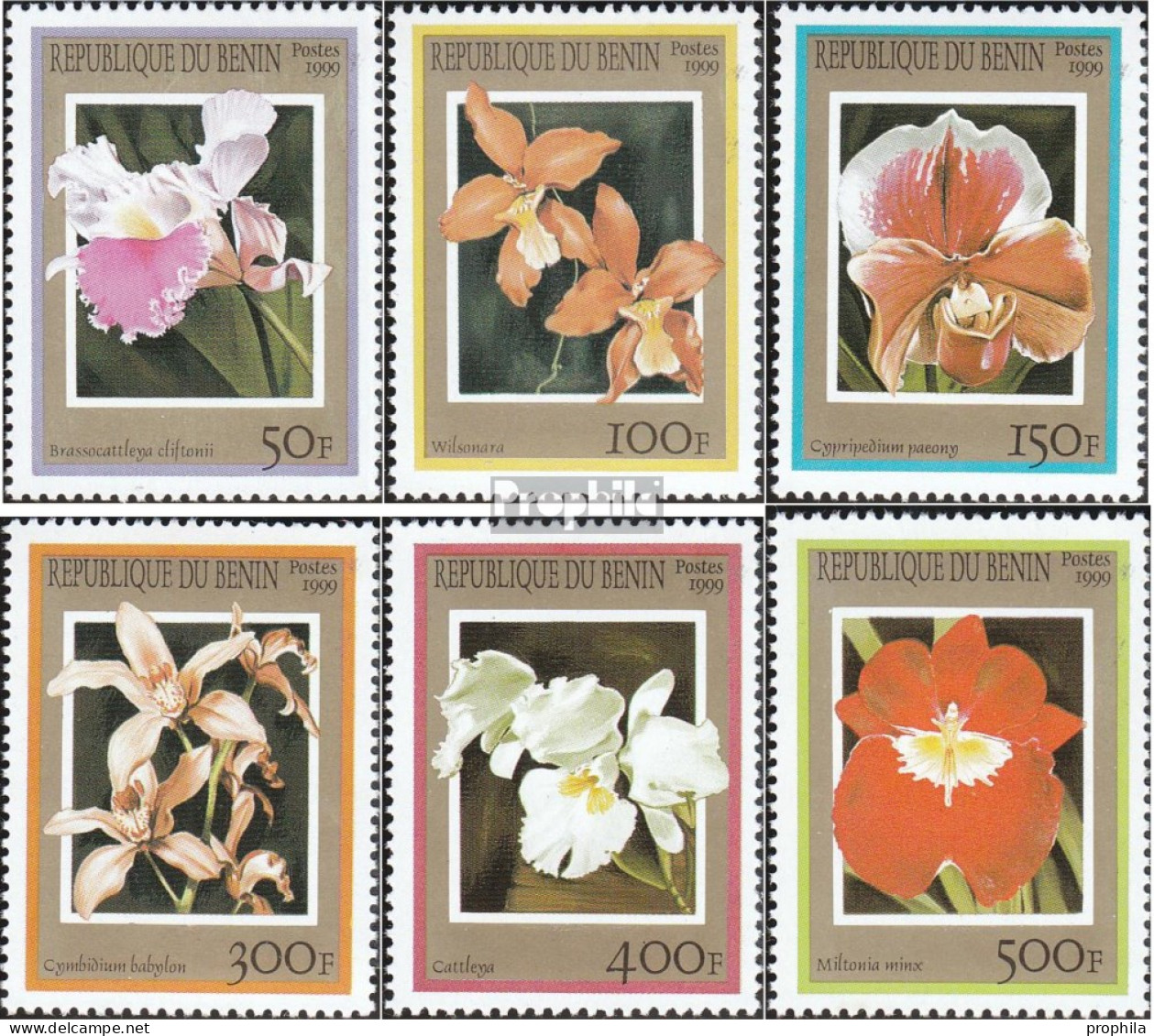 Benin 1152-1157 (kompl.Ausg.) Postfrisch 1999 Orchideen - Autres & Non Classés