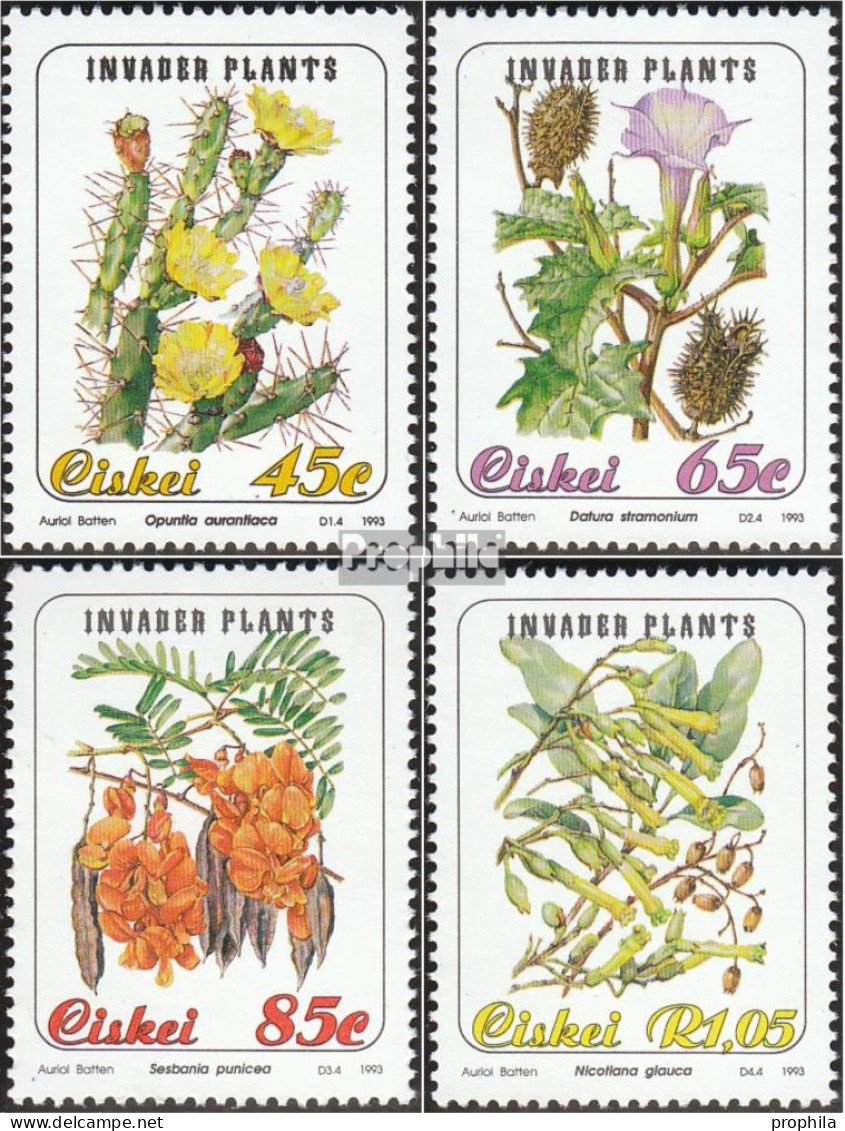 Südafrika - Ciskei 242-245 (kompl.Ausg.) Postfrisch 1993 Eingeführte Pflanzen - Ciskei