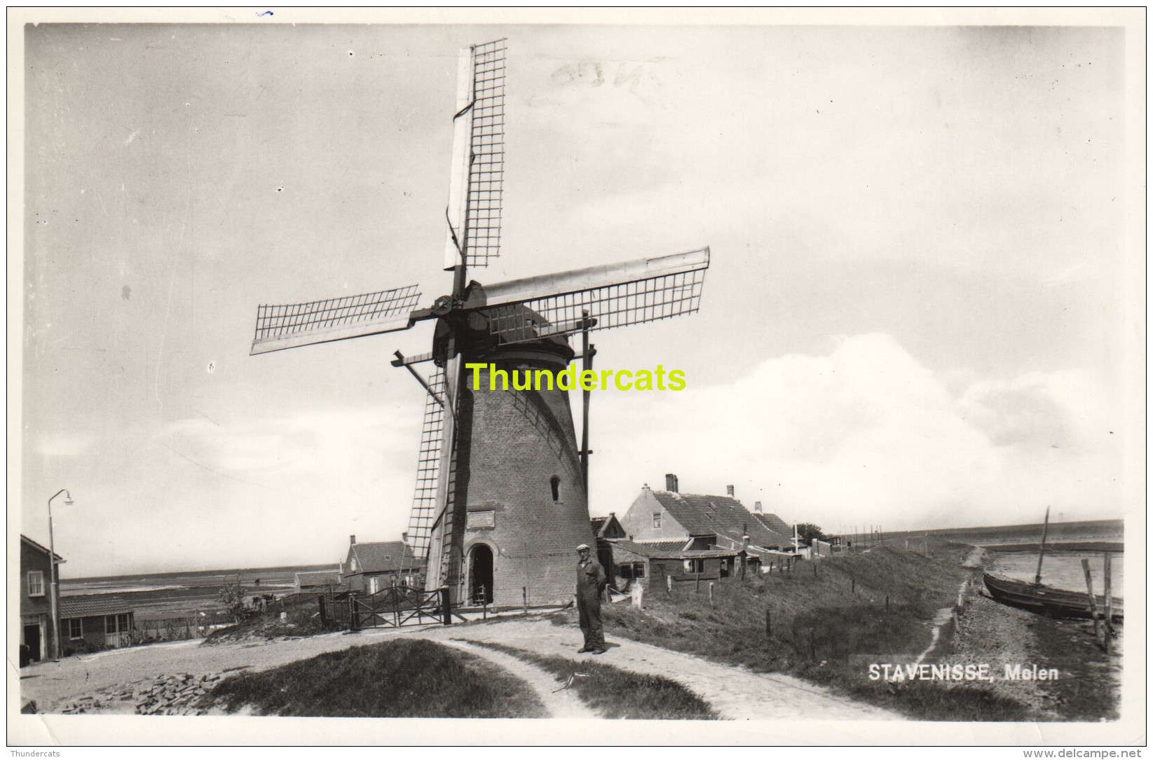 CPA STAVENISSE MOLEN FOTOKAART CARTE DE PHOTO - Stavenisse