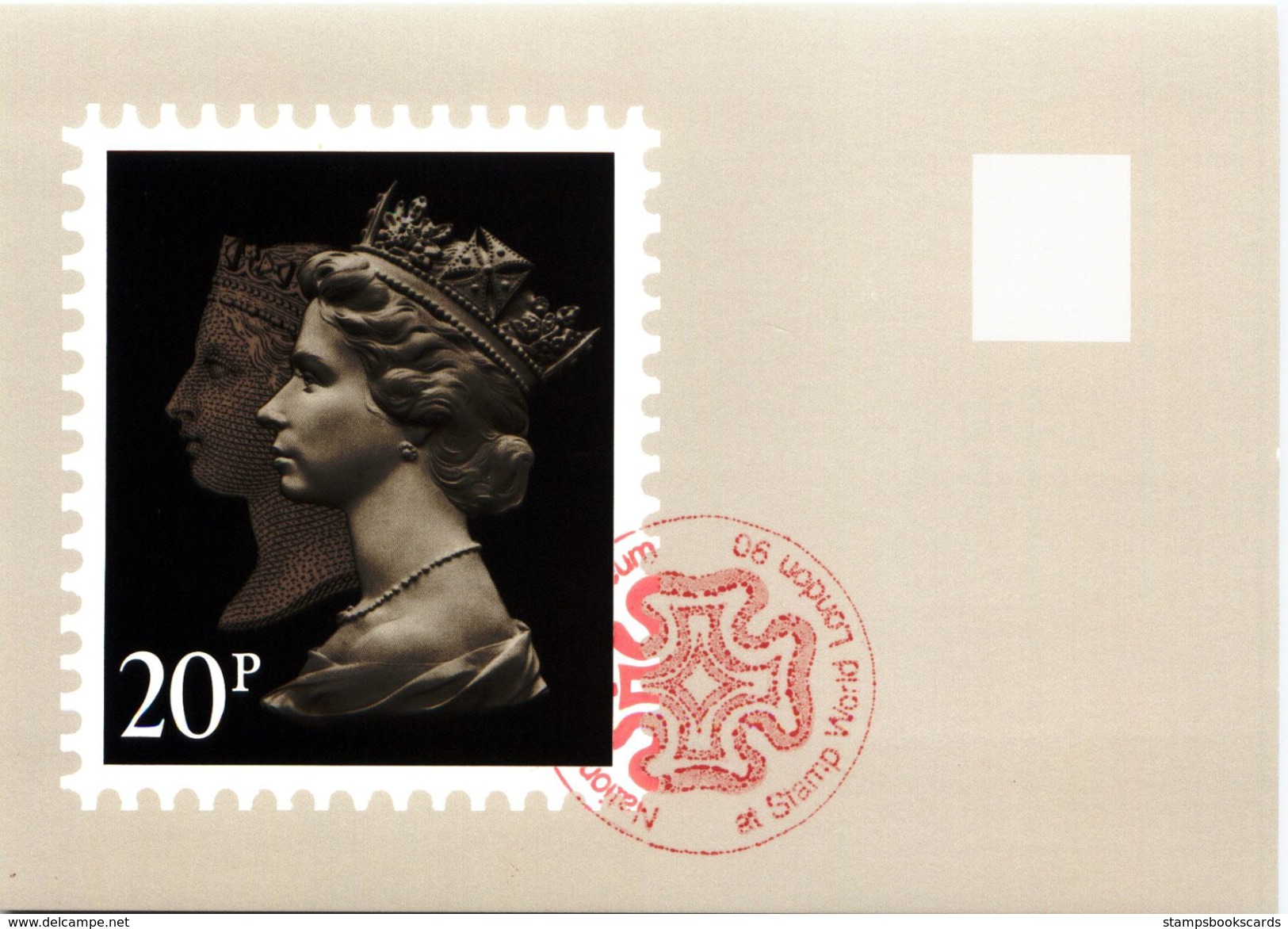 Machin Anniversary Double Head Penny Black - Stamps (pictures)