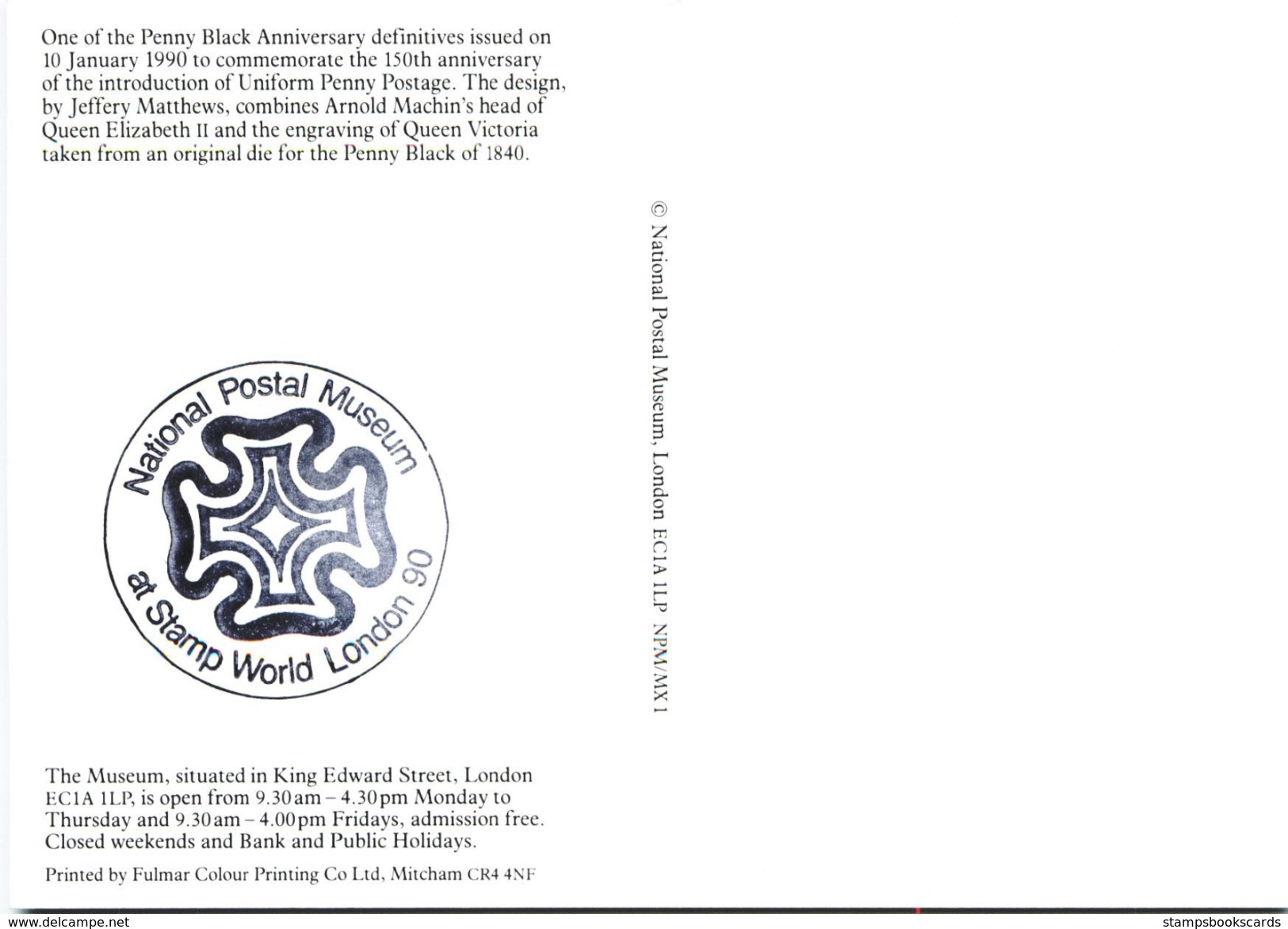 Machin Anniversary Double Head Penny Black - Stamps (pictures)
