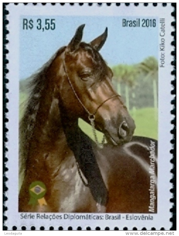 BRAZIL 2016 -  MANGALARGA MARCHADOR   -  HORSE    MINT - Unused Stamps