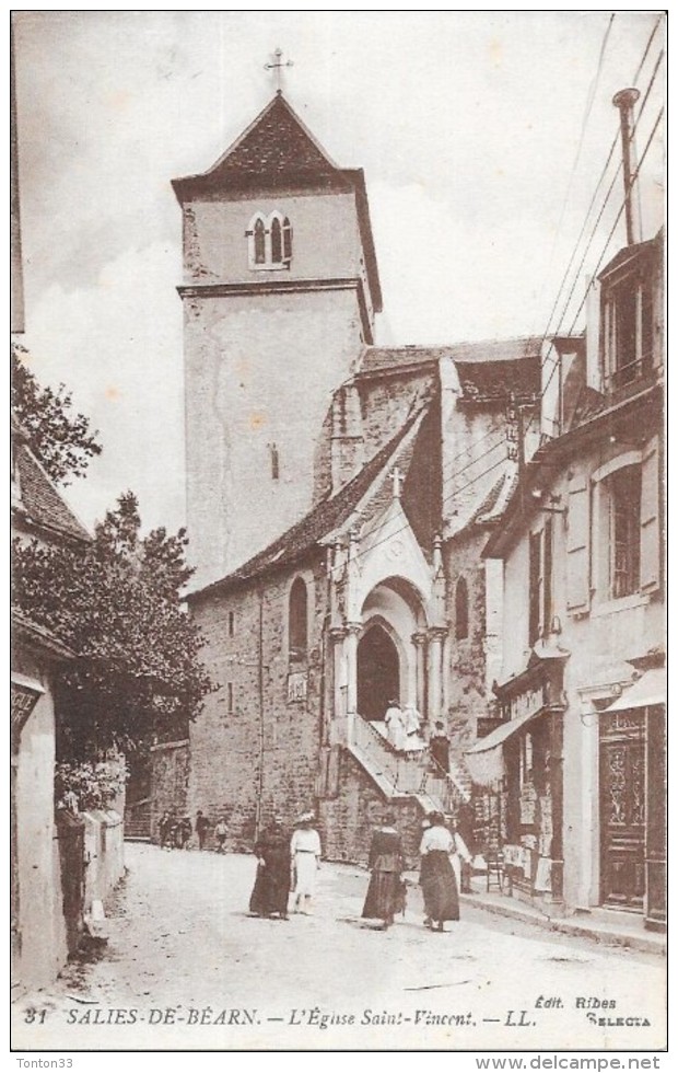 SALIES DE BEARN  - 64 -   L'Eglise Saint Vincent - ENCH0616 - - Salies De Bearn