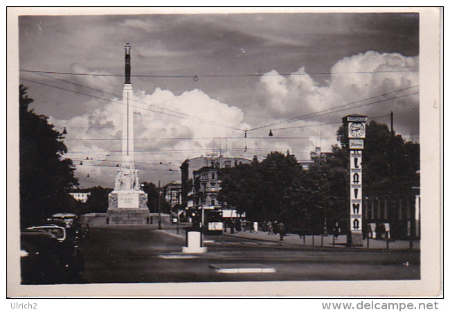 Foto Riga - Lettland - Freiheitsstatue - Ca. 1940 - 8*5,5cm (24032) - Orte