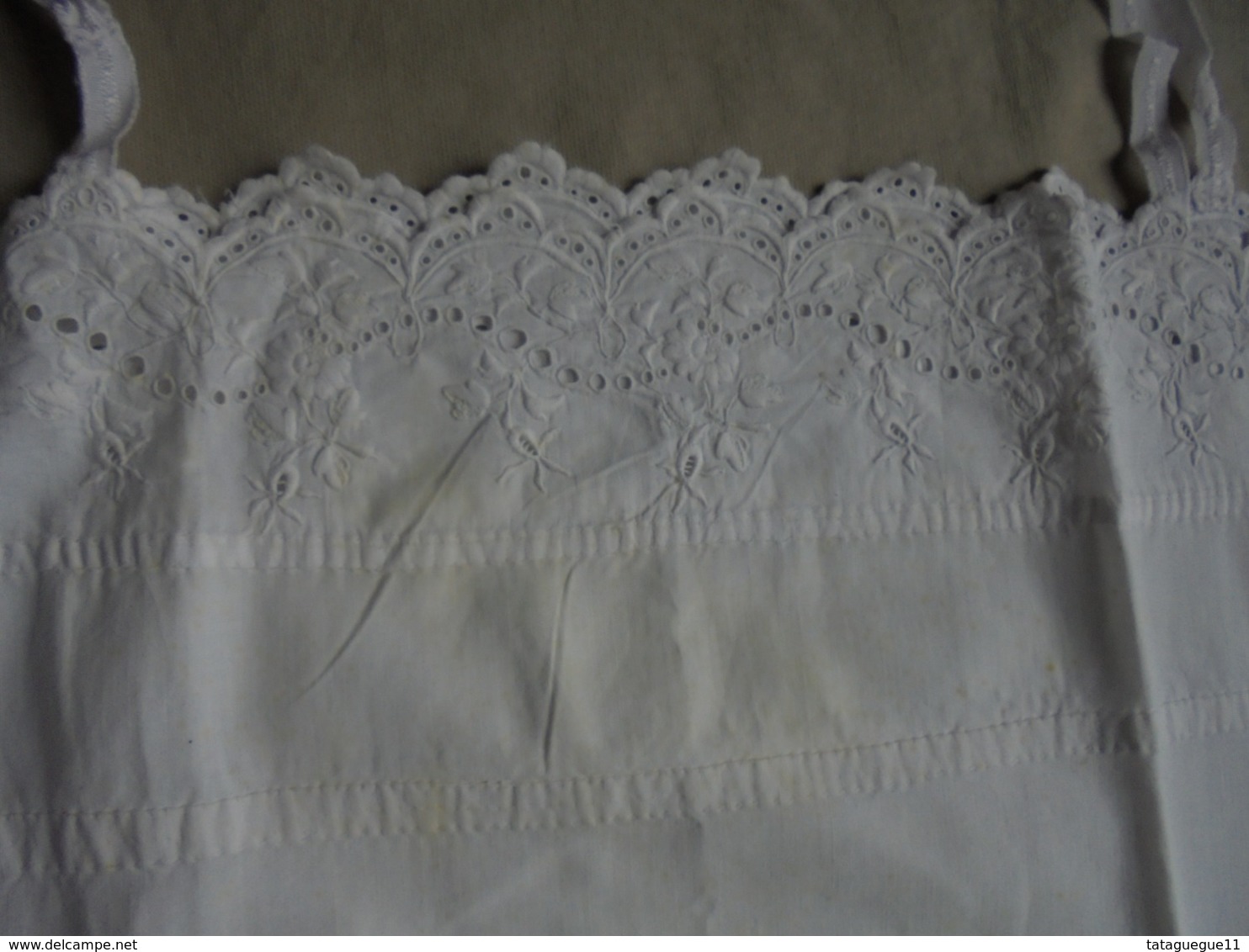 Ancien - Chemise/combinaison à Bretelles En Coton Pour Femme Années 40 - 1900-1940