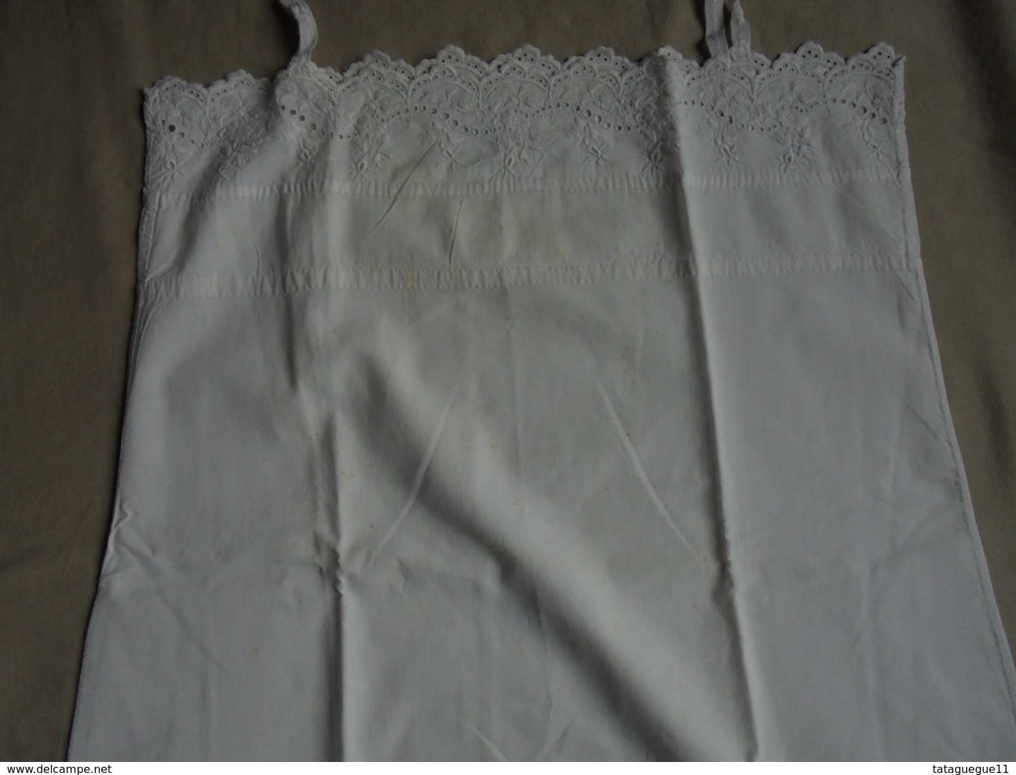 Ancien - Chemise/combinaison à Bretelles En Coton Pour Femme Années 40 - 1900-1940