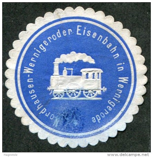 Germany Allemagne Deutschland RAILWAY Letter / Packet Seal Siegelmarke Vignette EISENBAHN Chemin De Fer STEAM LOCOMOTIVE - Trains