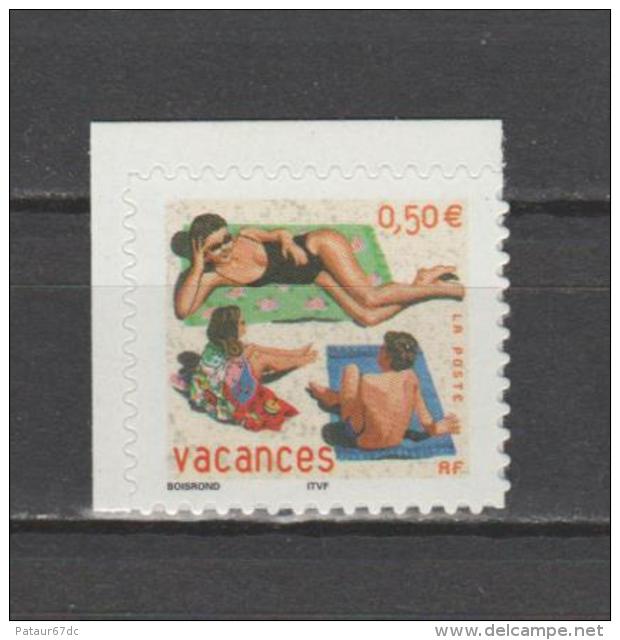 FRANCE / 2003 / Y&T N° 3578 ** Ou AA 35 **: Mère & Enfants Sur La Plage (de Carnet) - état D'origine - Autres & Non Classés