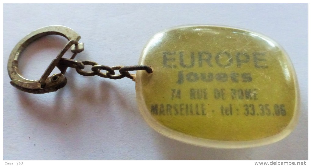 Porte  Clefs    EUROPE JOUETS - 74 Rue De Rome - MARSEILLE - Key-rings