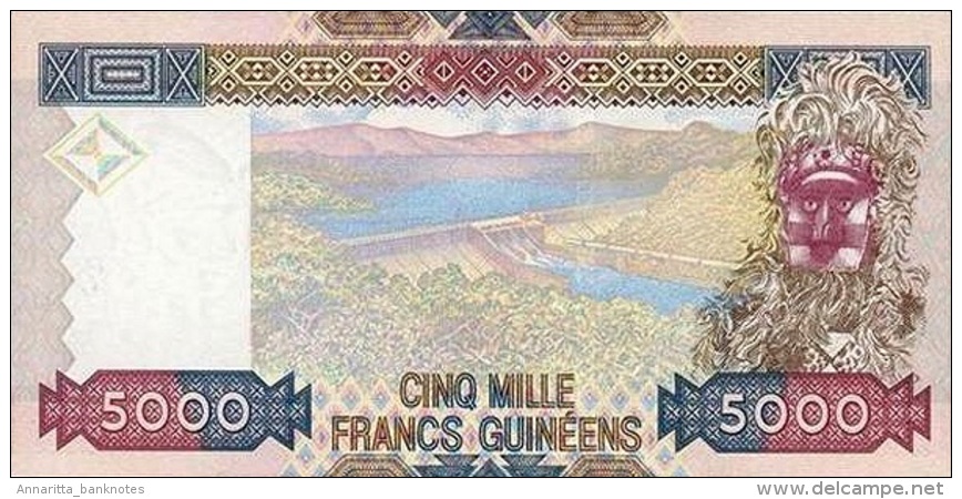 GUINEA 5000 FRANCS 2012 P-41b UNC  [ GN330b ] - Guinea