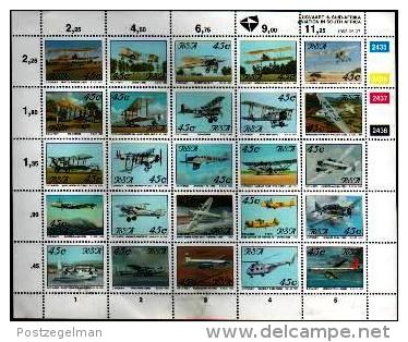 REPUBLIC OF SOUTH AFRICA, 1993, MNH Stamp(s) Aeroplanes (loose),  Nr(s.) 865-889 - Ongebruikt