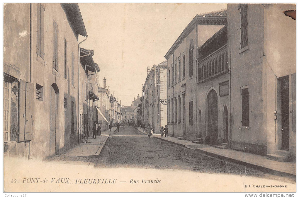 01-PONT-DE-VAUX- FLEURVILLE- RUE FRANCHE - Pont-de-Vaux