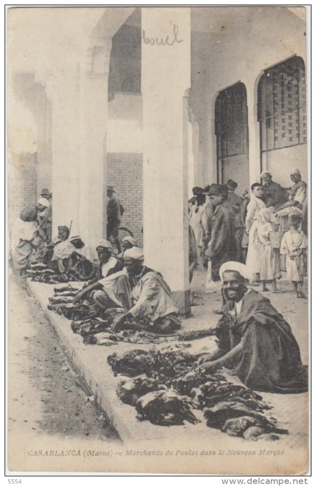 Marchands   De Poulets  Dans Le Nouveau Marche Casablanca - Street Merchants