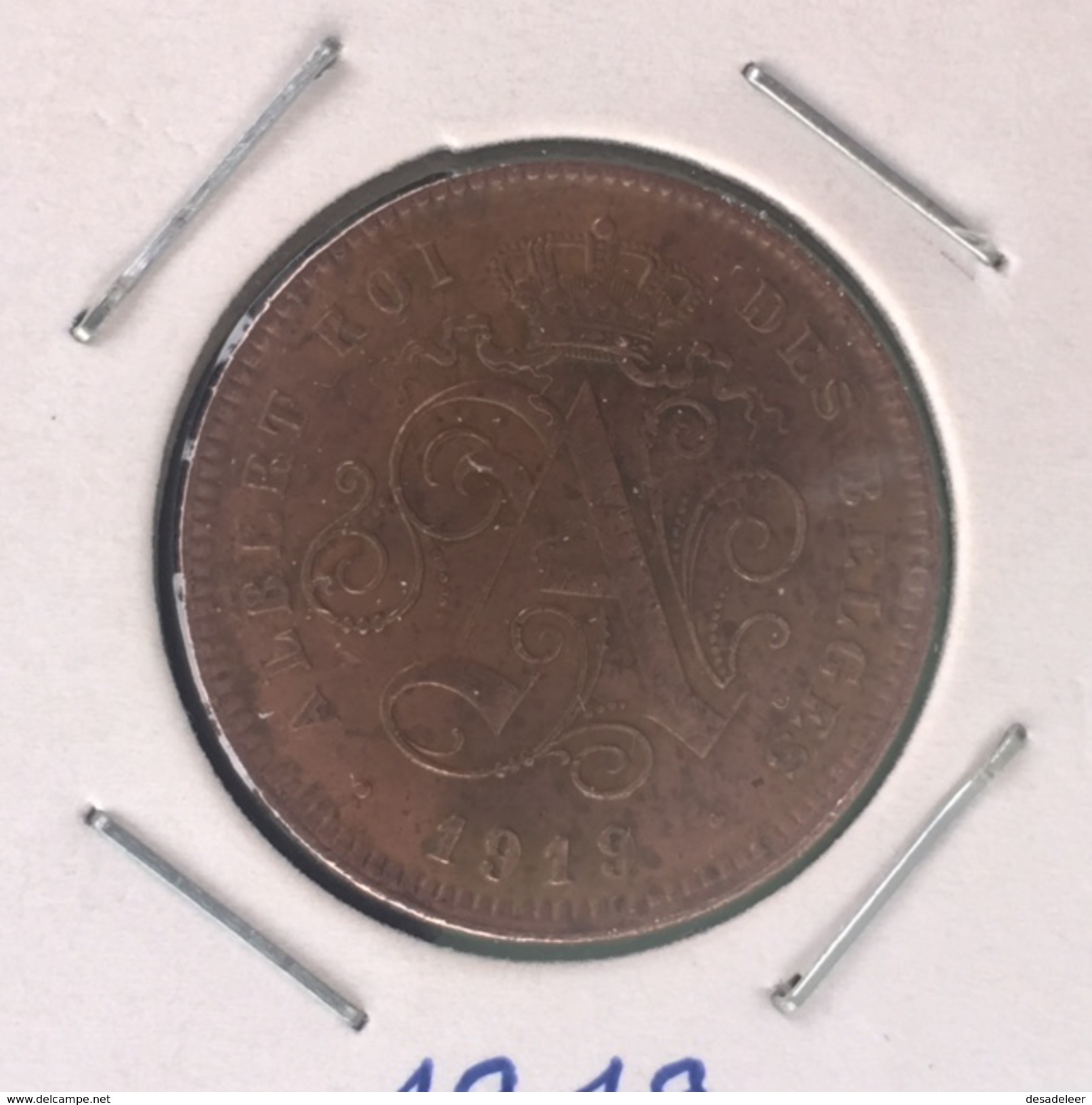 Belguim 2 Cent 1919 FR - 2 Centimes