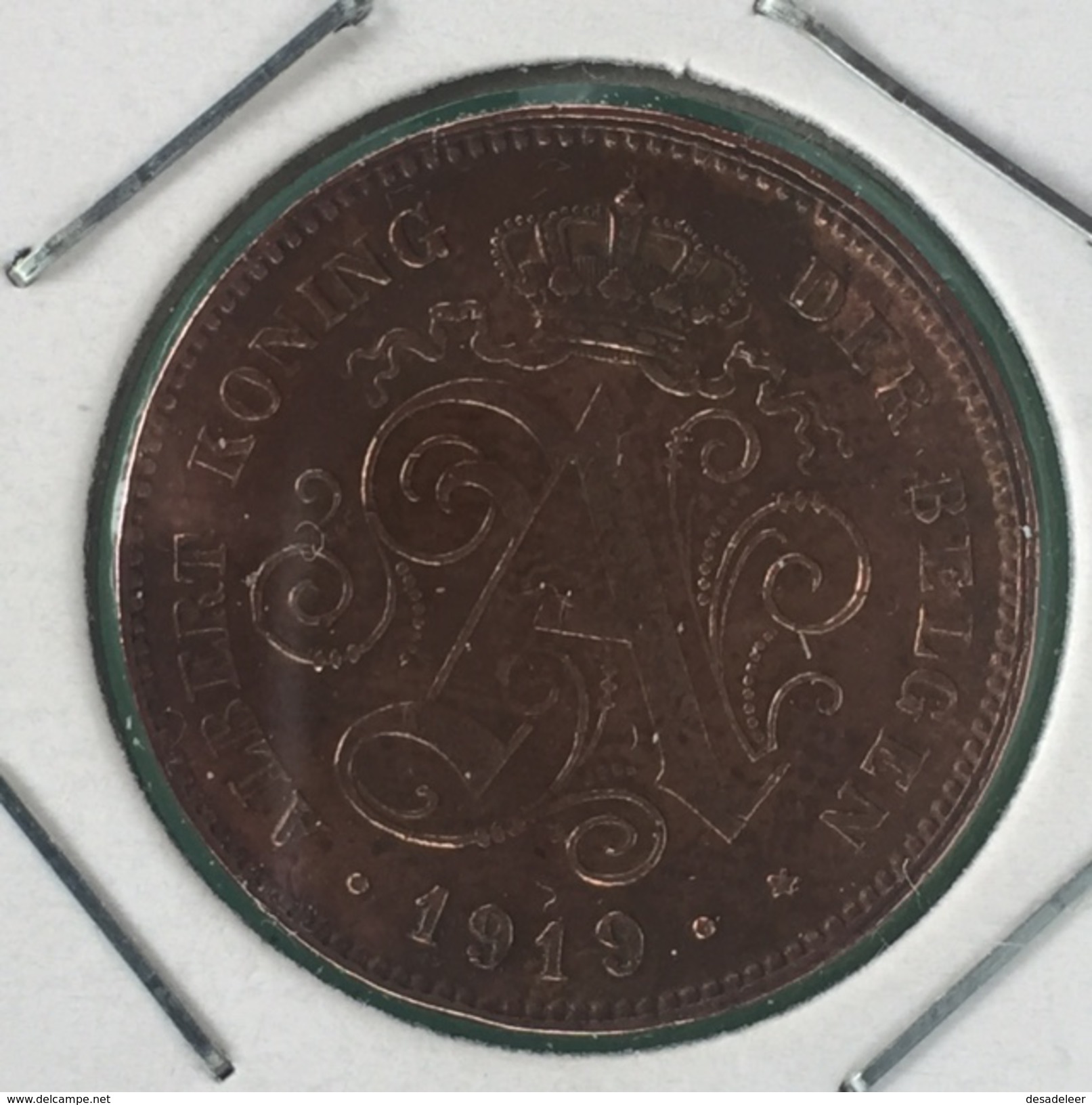 Belguim 2 Cent 1919 NL - 2 Centimes