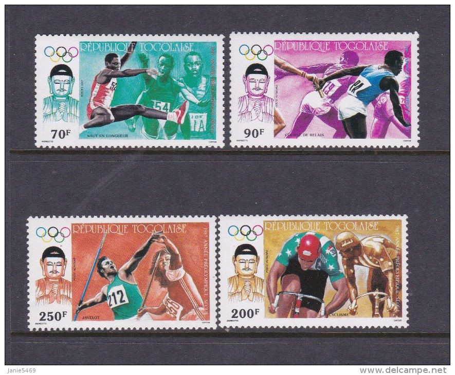 1988 Seoul Togo 1987 PreOlympic Issue MNH - Ete 1988: Séoul