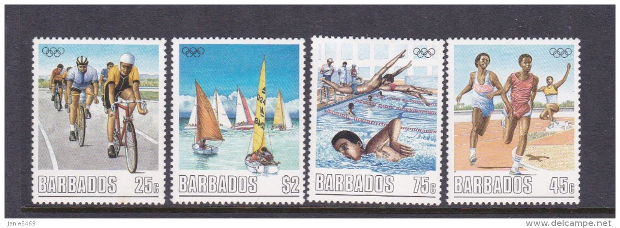 1988 Seoul Barbados Olympic Set MNH - Ete 1988: Séoul