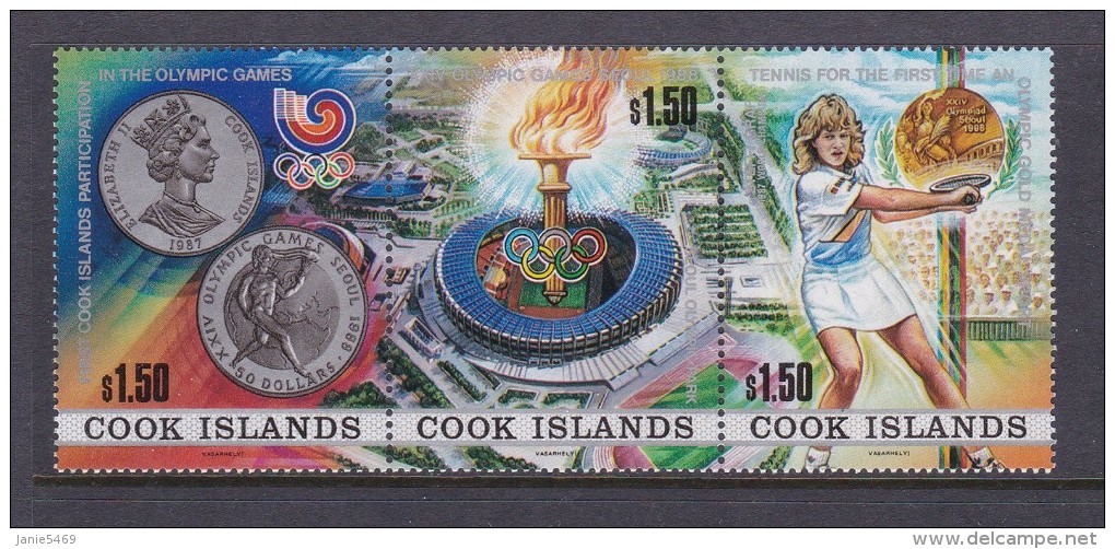 1988 Seoul Cook Islands Olympic Games MNH - Zomer 1988: Seoel