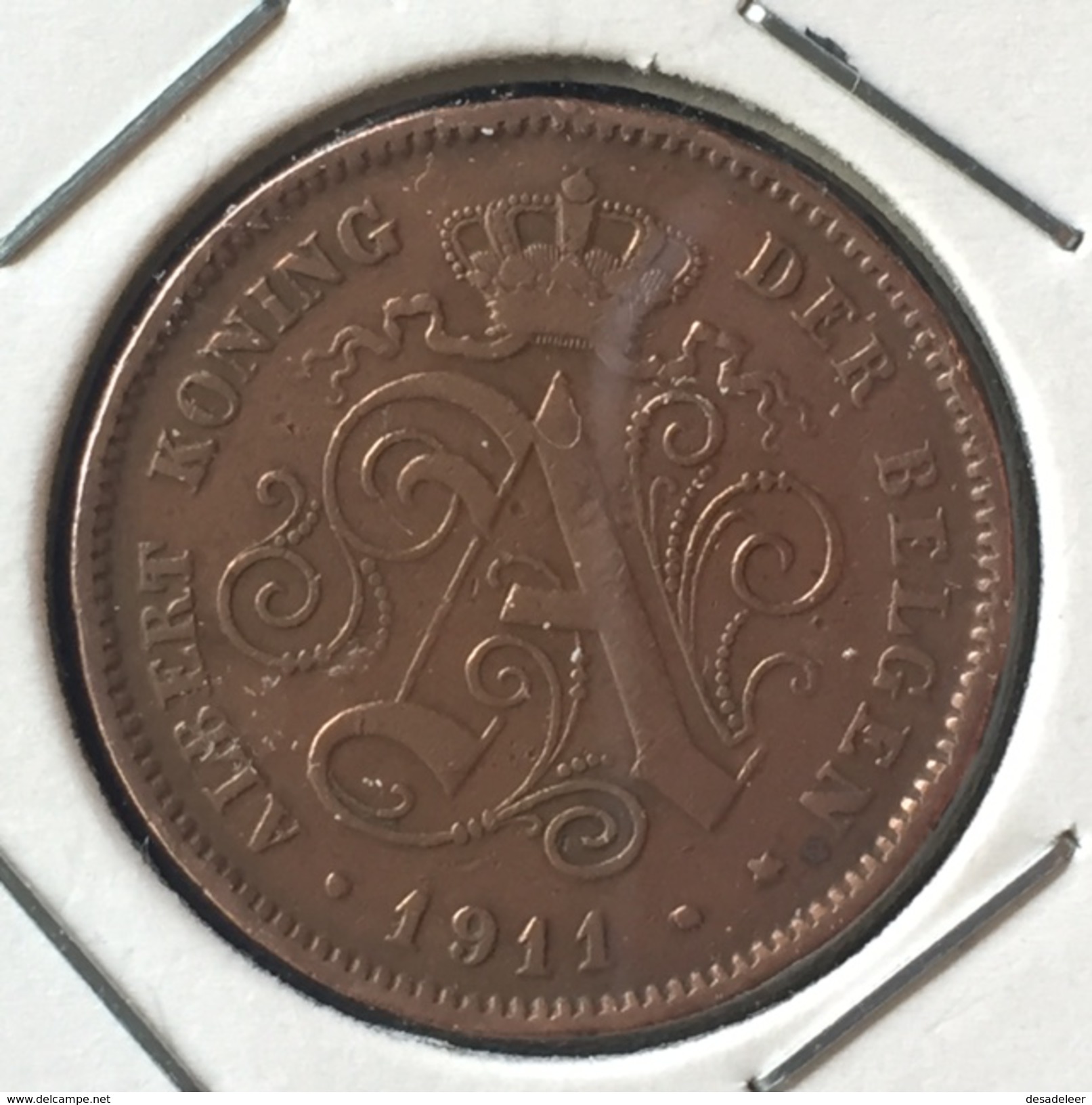 Belguim 2 Cent 1911 NL - 2 Centimes