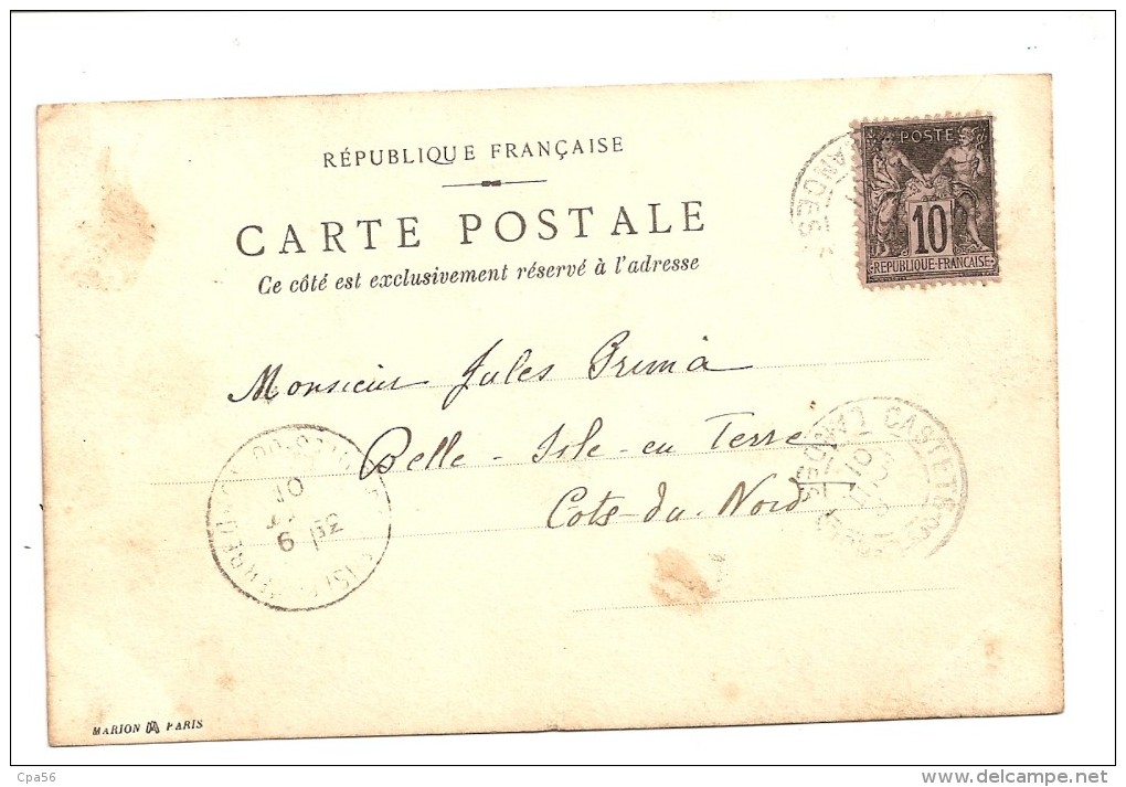 CARTE PHOTO - CASTETS 1901 Au Puits - Vente Directe X - Castets