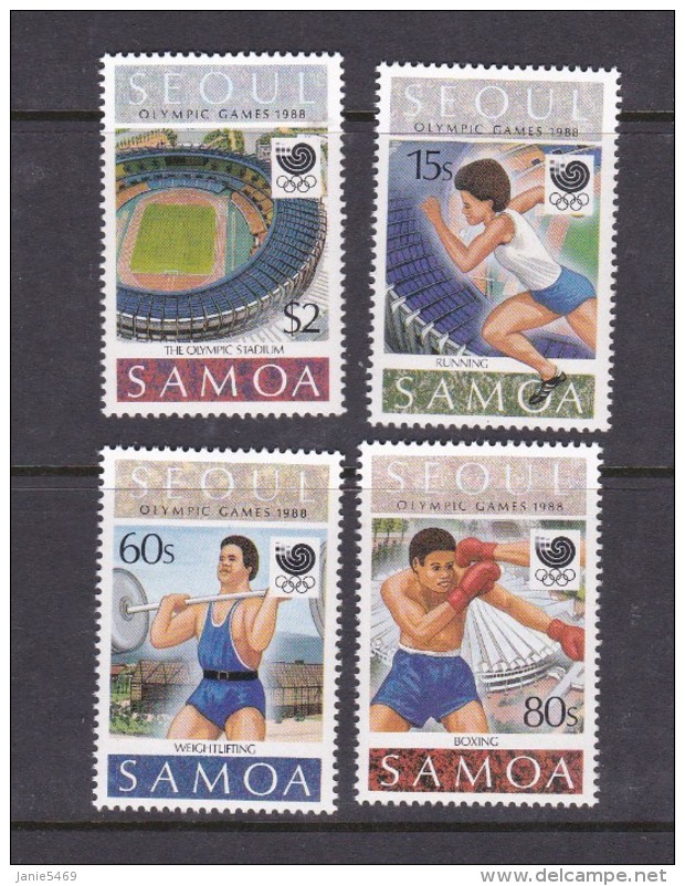 1988 Seoul Samoa Olympic Games MNH - Ete 1988: Séoul