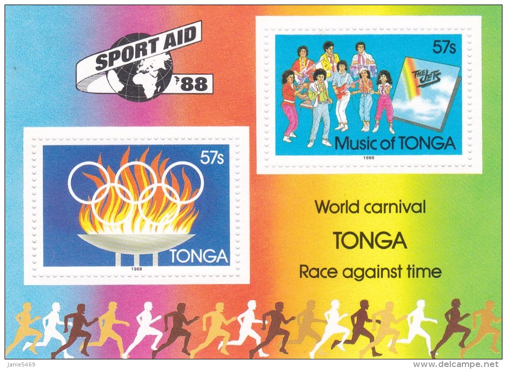 1988 Seoul Tonga Miniature Sheet MNH - Ete 1988: Séoul