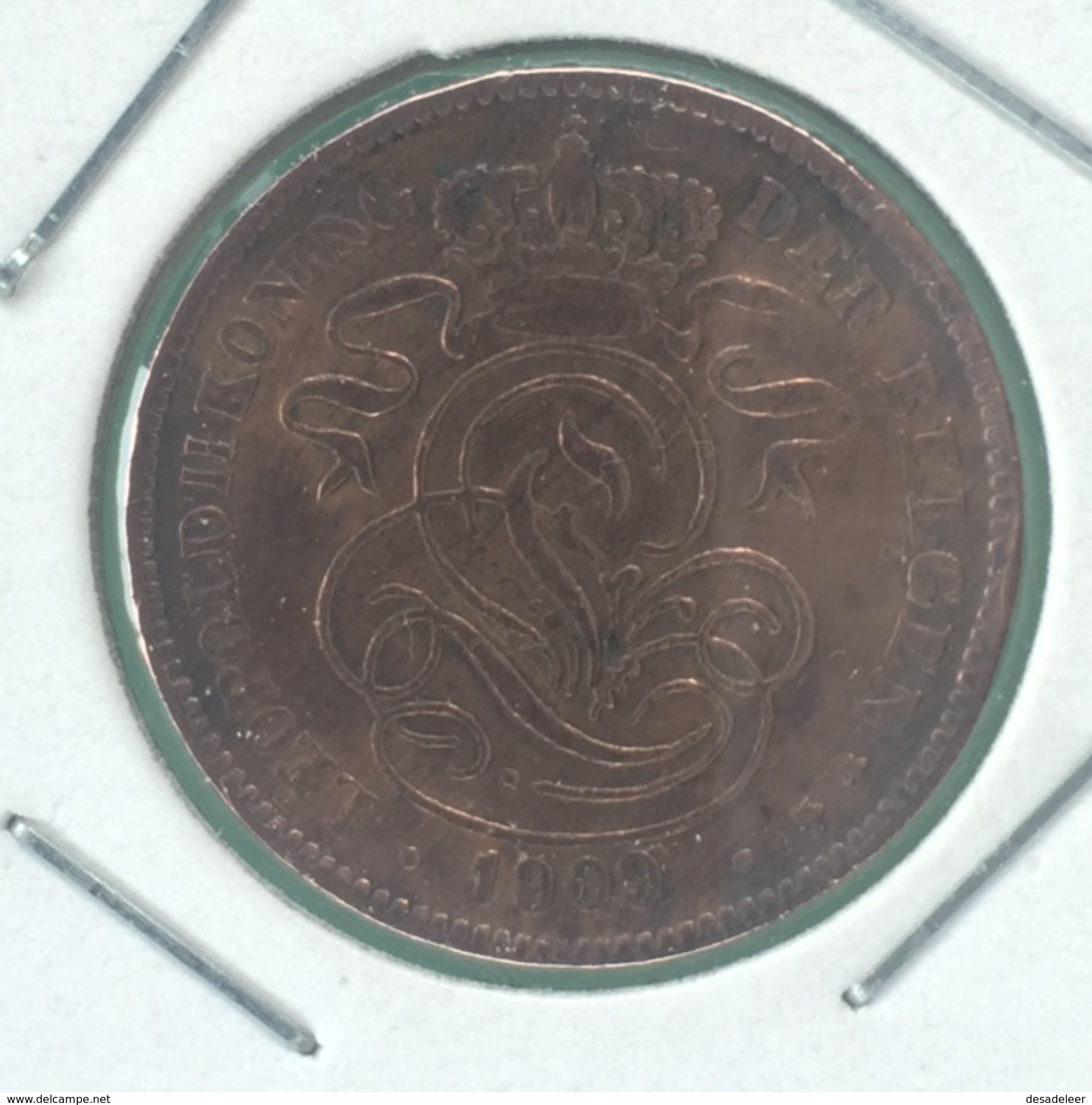 Belguim 2 Cent 1909 NL - 2 Centimes