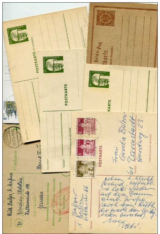 Deutschland / Lot Mit 7 Postkarten **/o (61579-40) - Collezioni