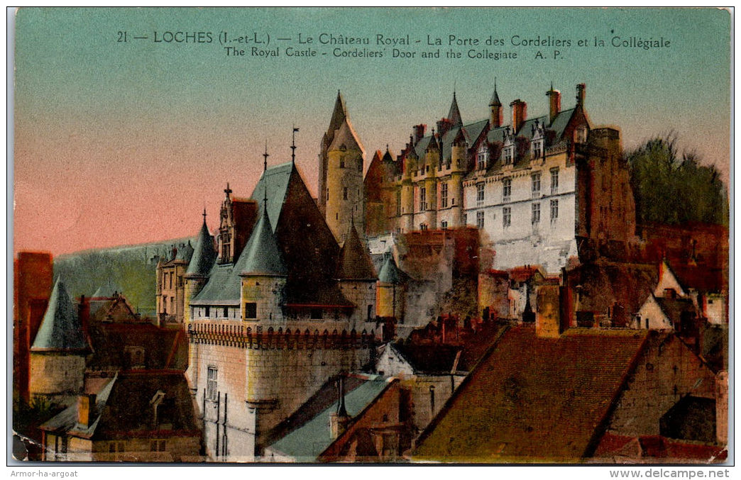 37 LOCHES - Le Château Royal. - Loches