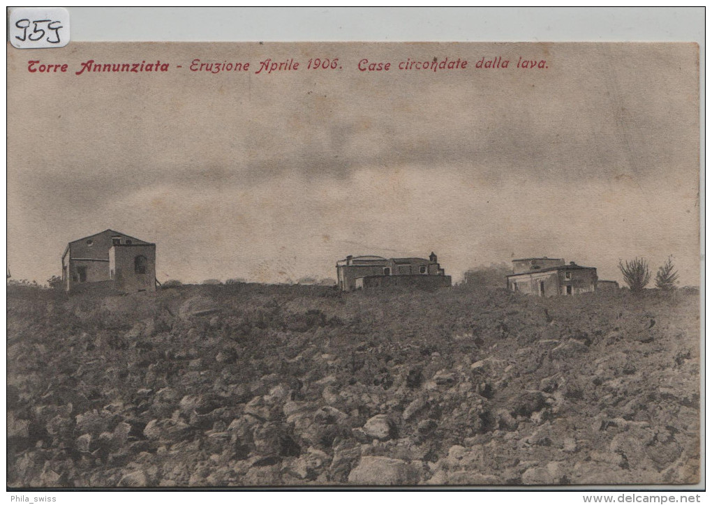 Torre Annunziata - Eruzione Aprile 1906 - Casa Circondate Dalla Lava - Vulkanausbruch Vesuv - Torre Annunziata