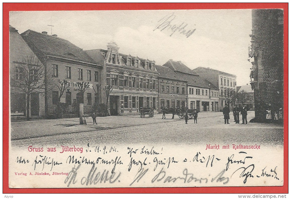 Allemagne - GRUSS Aus JÜTERBOG - Markt Mit Rathausecke - Jüterbog