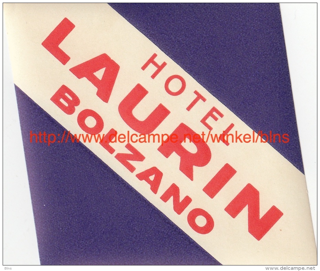 Hotel Laurin Bolzano - Etiquettes D'hotels