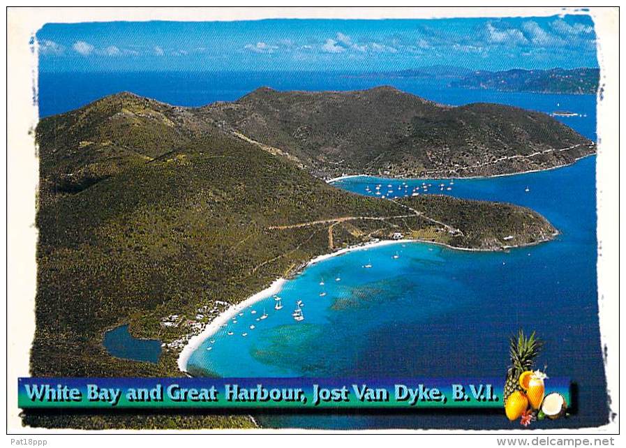 CARAÏBES ANTILLES Caribbean West Indies - BRITISH VIRGIN ISLANDS B.V.I. : JOST VAN DYKE White Bay And Harbour - CPM GF - Virgin Islands, British