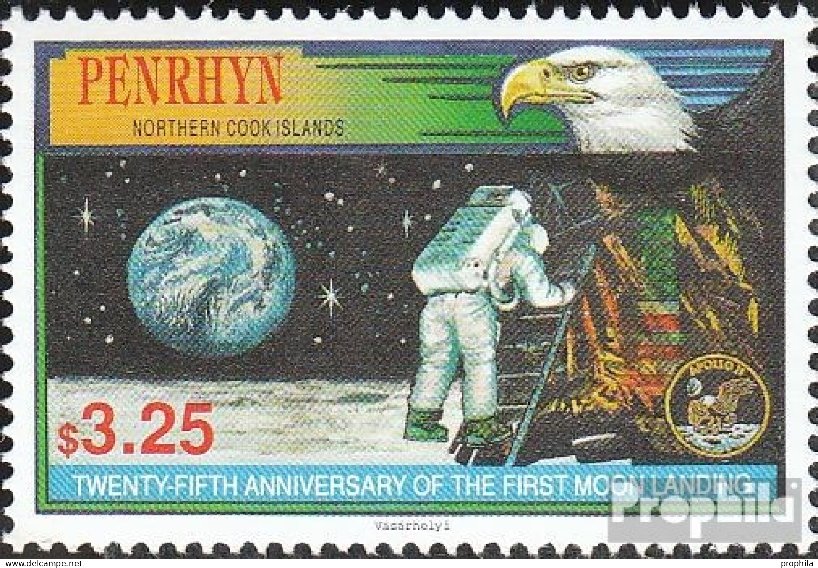 Penrhyn 564 (kompl.Ausg.) Postfrisch 1994 Erste Bemannte Mondlandung - Penrhyn
