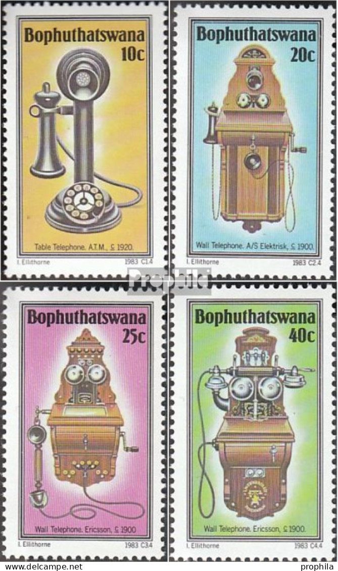 Bophuthatswana 108-111 (kompl.Ausg.) Postfrisch 1983 Geschichte Des Telefons - Ohne Zuordnung