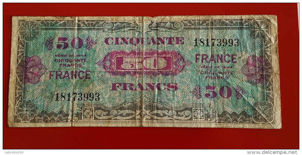 BANQUE DE FRANCE CINQUANTE FRANCS  Série 1944 Voir Les 2 Photos - Zonder Classificatie