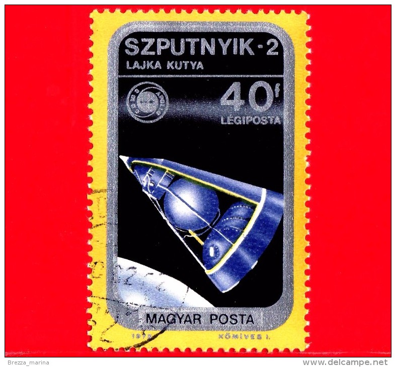 UNGHERIA - MAGYAR - Nuovo Obl. - 1975 - Esplorazione Dello Spazio - Apace - Navicella Spaziale - Sputnik 2 - 40 P.a. - Unused Stamps