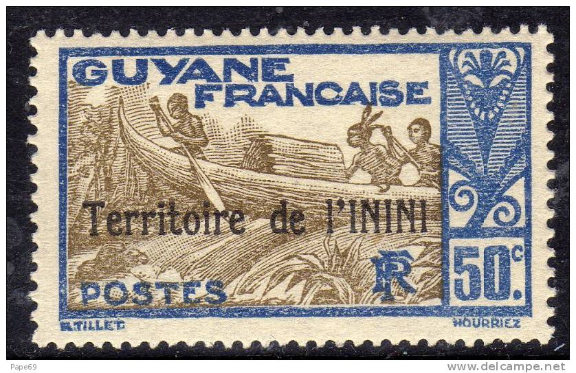 Inini N° 10 / 12  XX Timbres De Guyane Surchargés : Les 3 Valeurs Sans Charnière TB - Unused Stamps