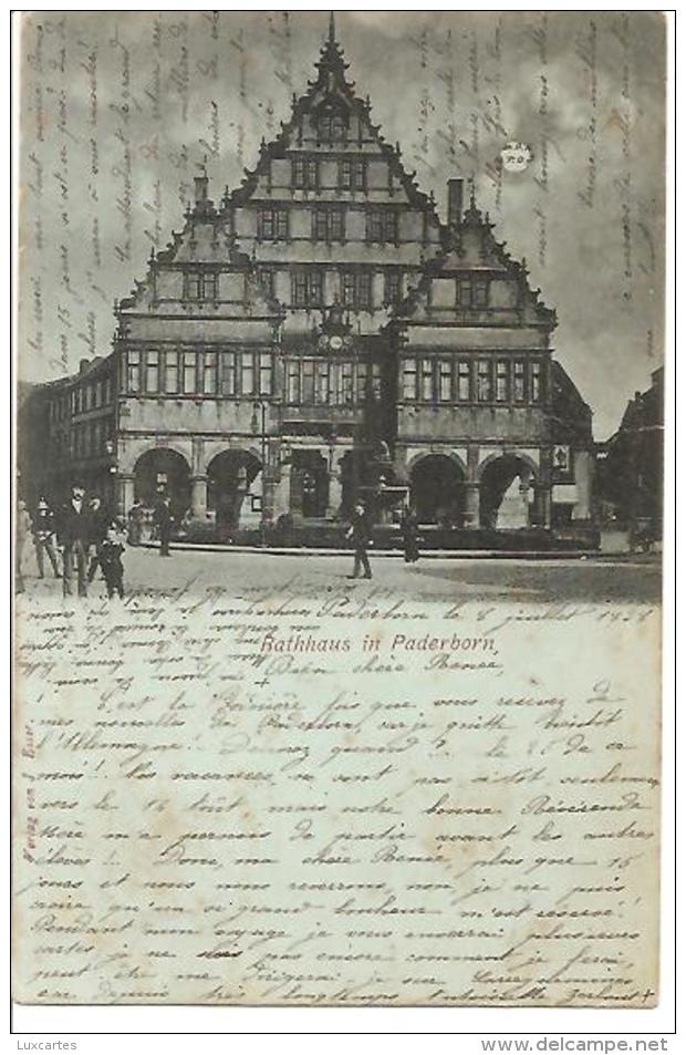 RATHHAUS IN PADERBORN. CIRCULATED IN 1898 - Paderborn