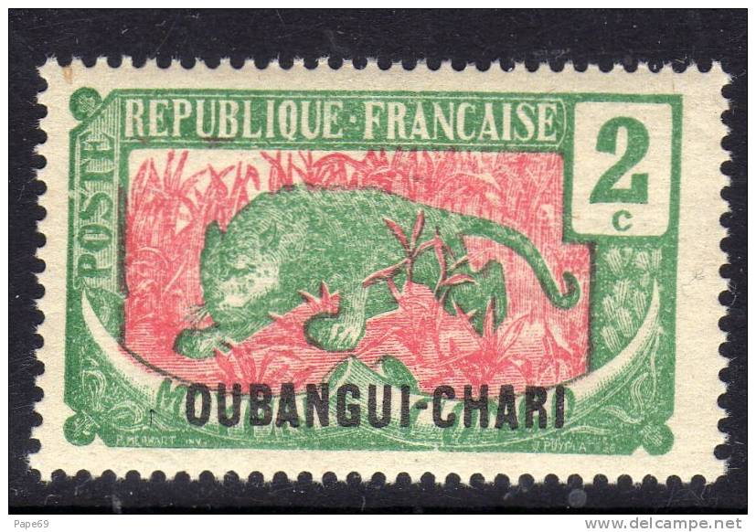 Oubangui N° 26  XX 2 C. Vert Et Rose, Sans Charnière TB - Nuevos