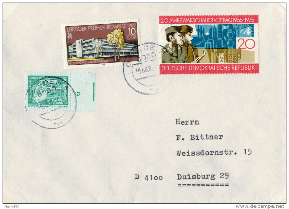 LETTERA  DA   DRESDEN   PER  DUISBURG       (VIAGGIATA) - Other & Unclassified